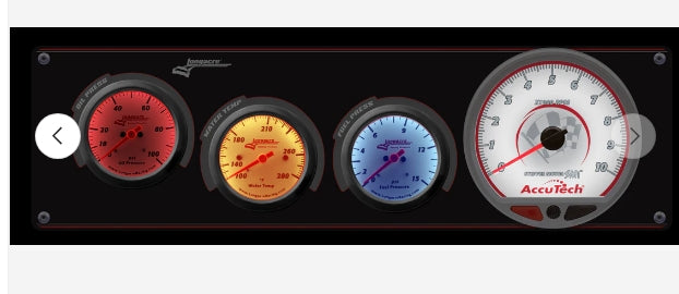 Sportsman™ Elite 3 Gauge Panel W/Tach Oil Pressure, Water Temperature, Fuel Pressure